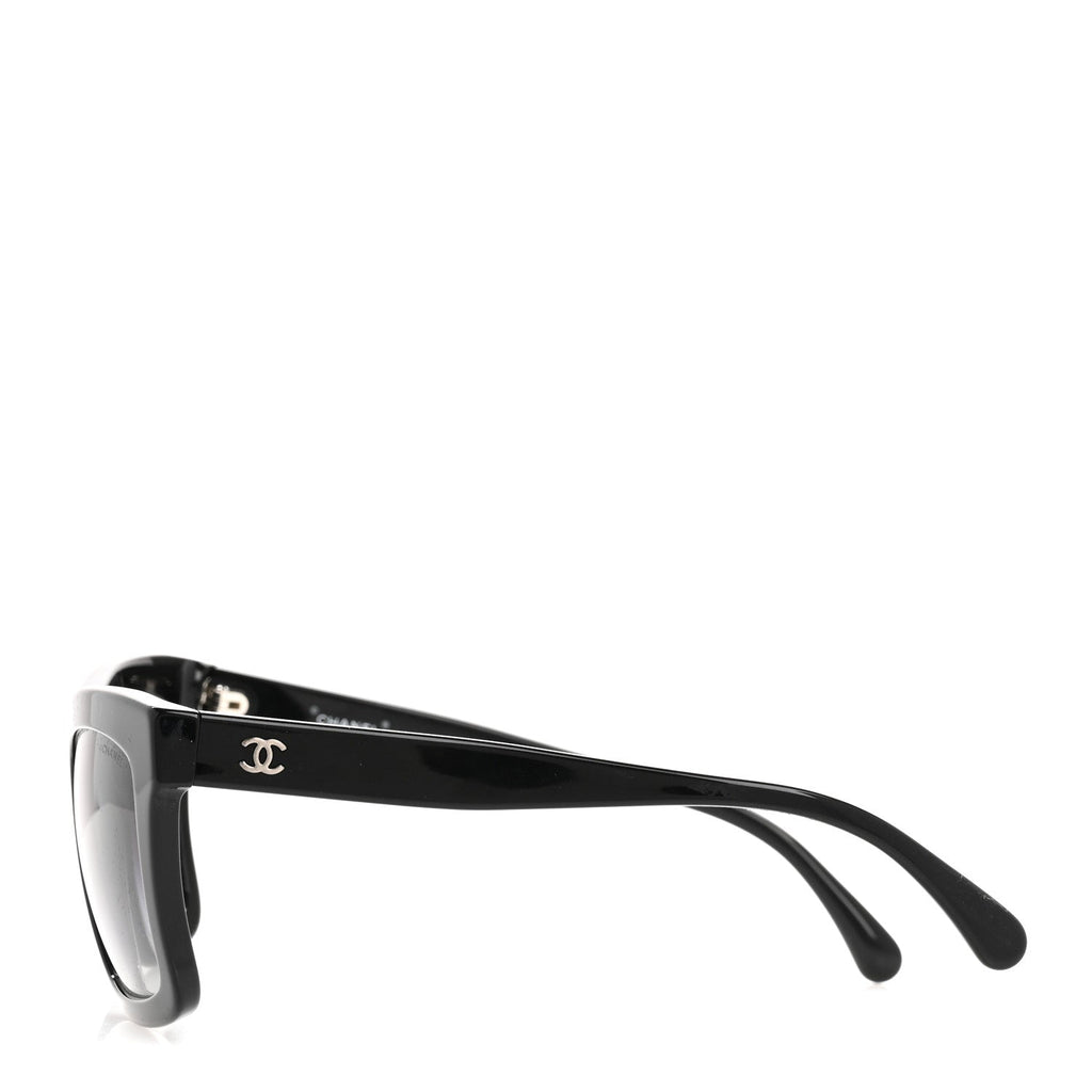 Chanel Oversized Square Sunglasses — Black