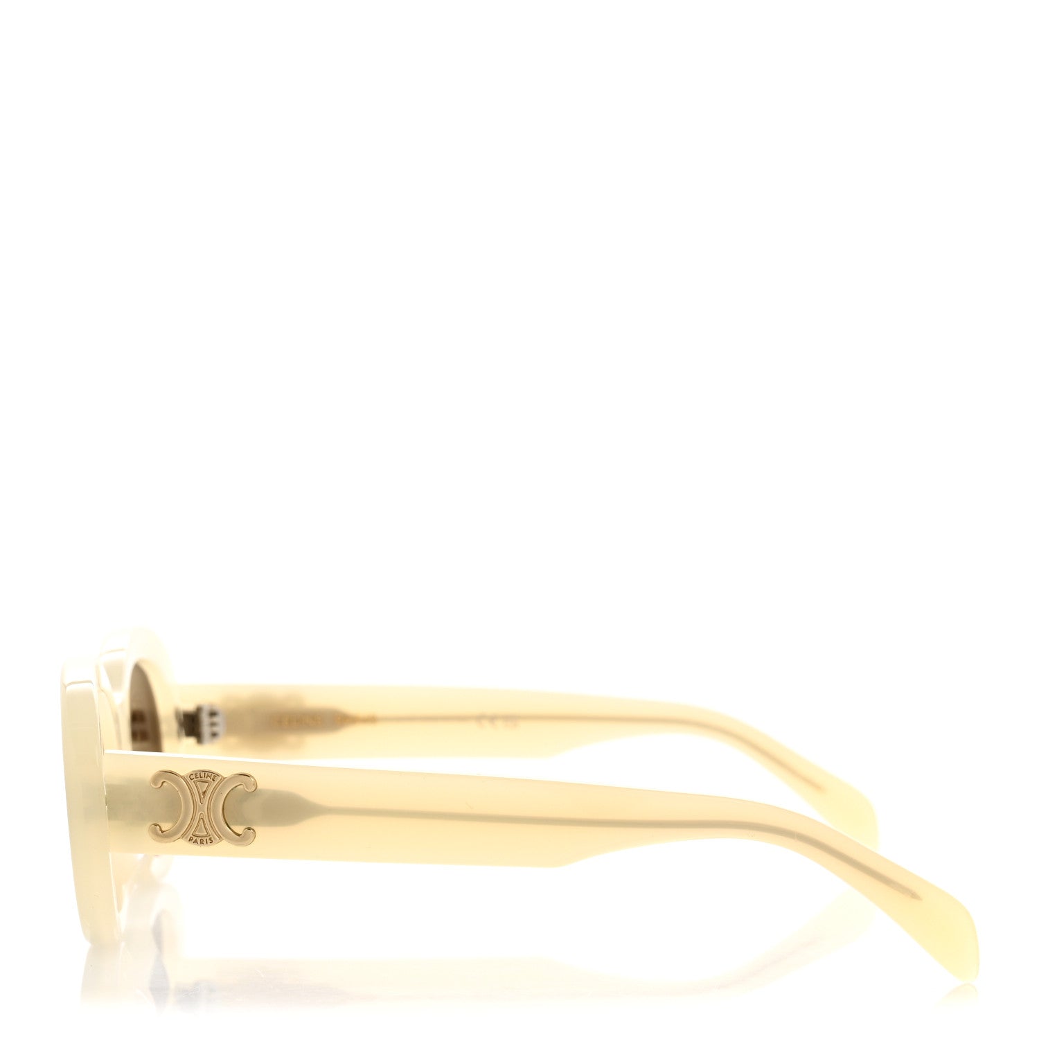 Celine Round Sunglasses — White