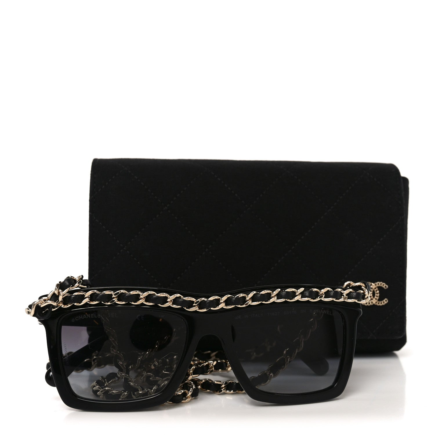 Chanel Square Sunglasses — Black