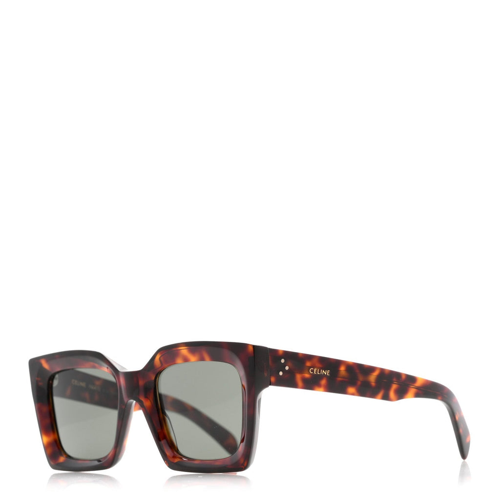Celine Square Sunglasses — Tortoise