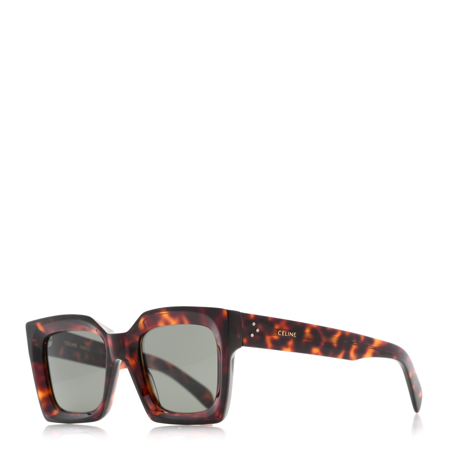 Celine Square Sunglasses — Tortoise