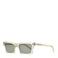 Saint Laurent Square Sunglasses — Transparent SL461