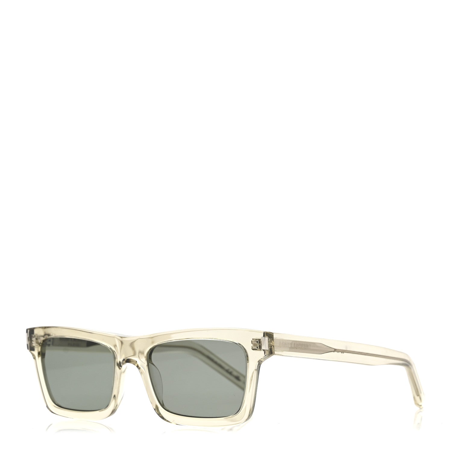 Saint Laurent Square Sunglasses — Transparent SL461