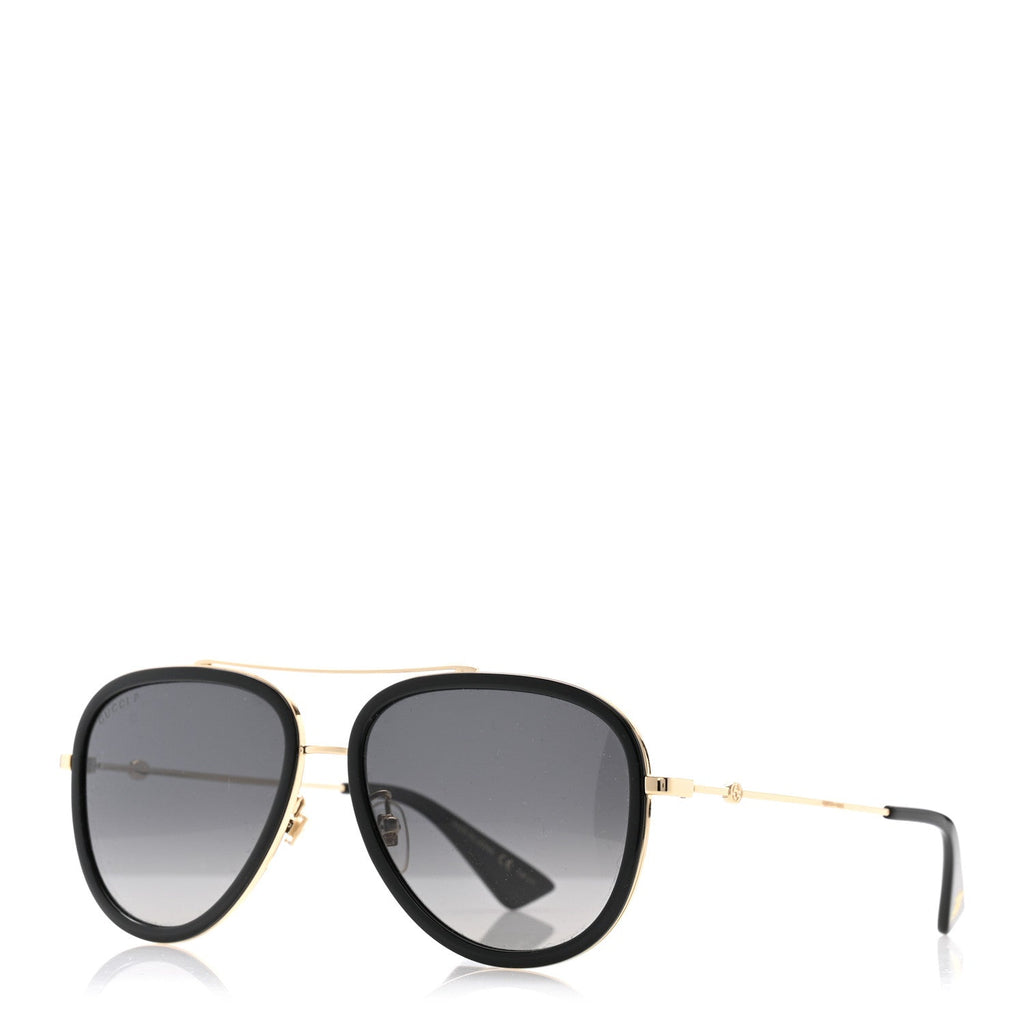 Gucci Aviator Sunglasses — Black GG0062S