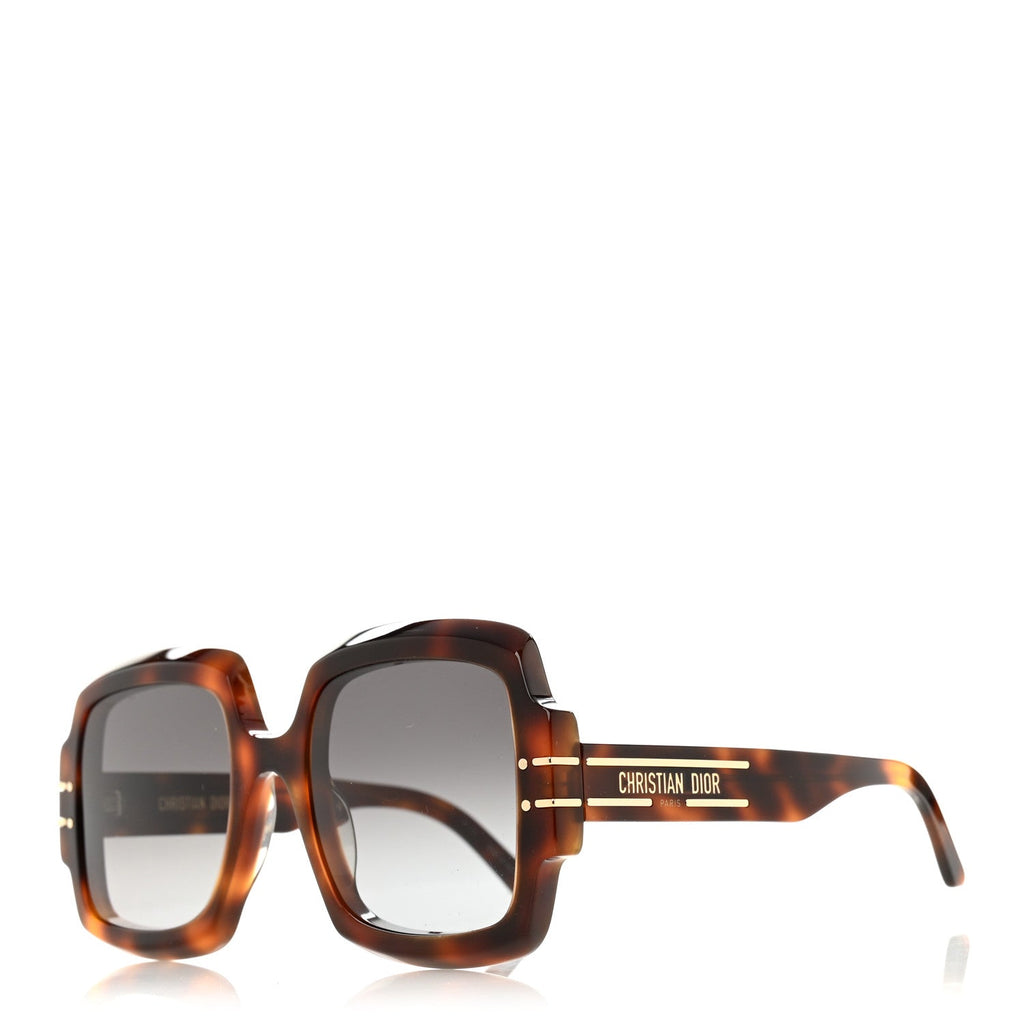 Dior Square Sunglasses — Tortoise