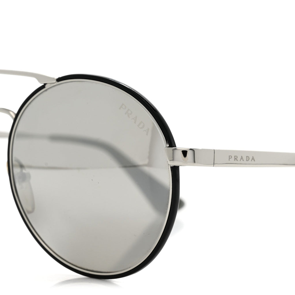 Prada Round Sunglasses — Silver SPR 51S