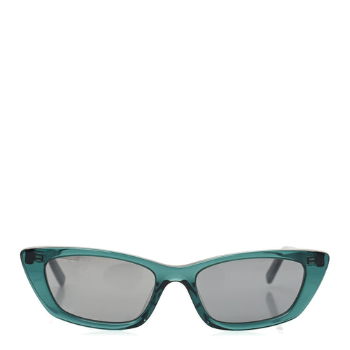 Saint Laurent Cat-Eye Sunglasses — Green SL277