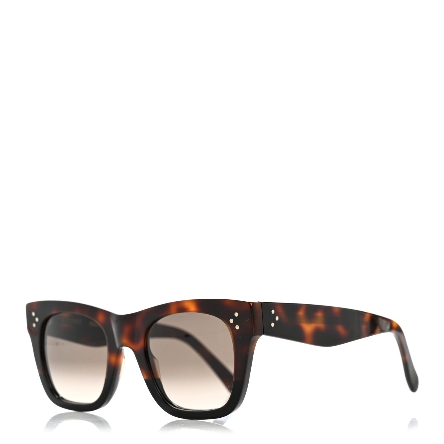 Celine Square Sunglasses — Havana