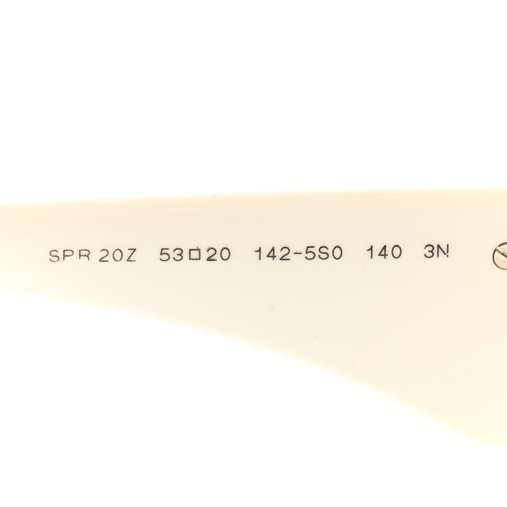 Prada Oval Sunglasses — White SPR 20Z