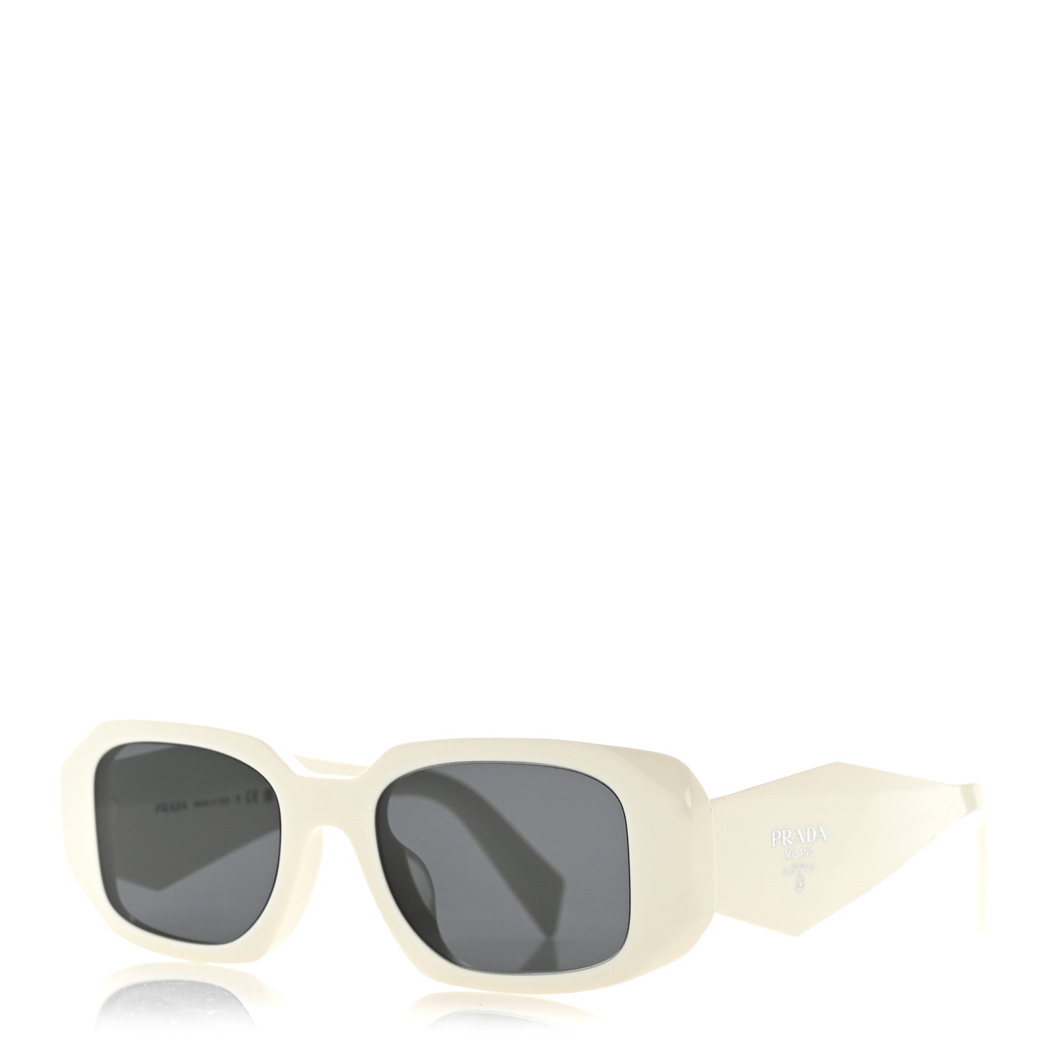 Prada Square Sunglasses — White SPR 17W