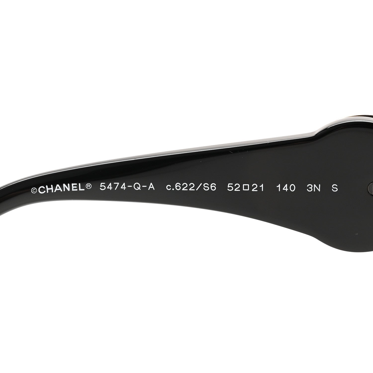 Chanel Square Sunglasses — Black 5474-Q