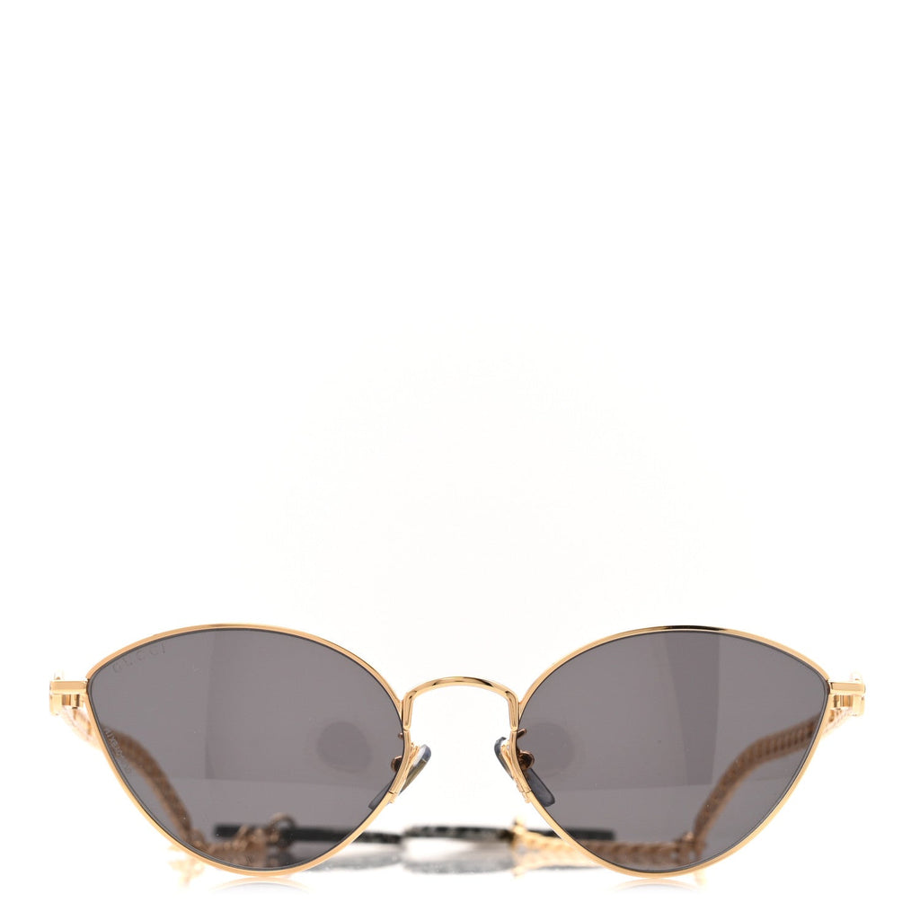 Gucci Cat-Eye Sunglasses — Gold GG0977S