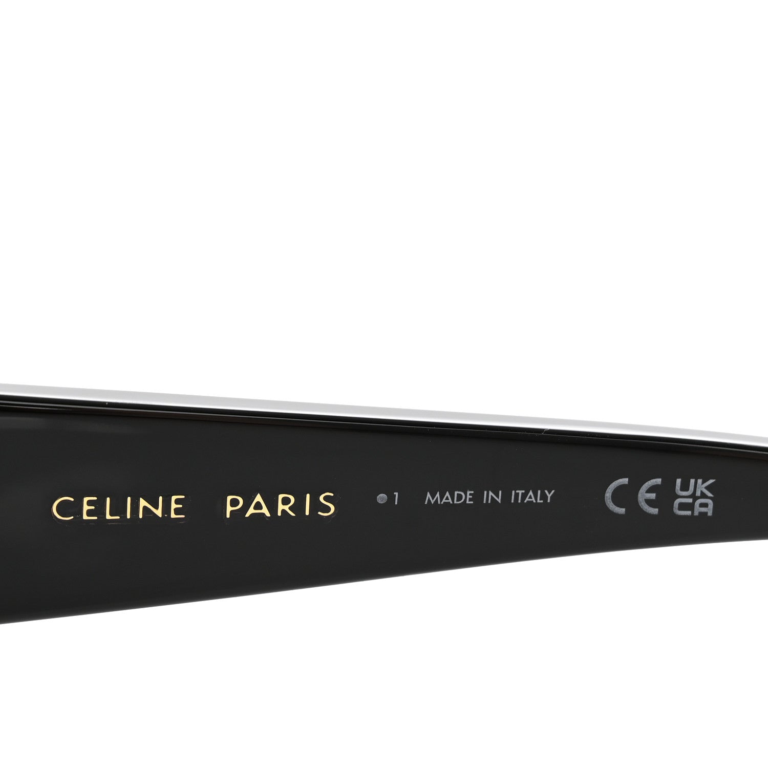 Celine Oversized Round Sunglasses — Black
