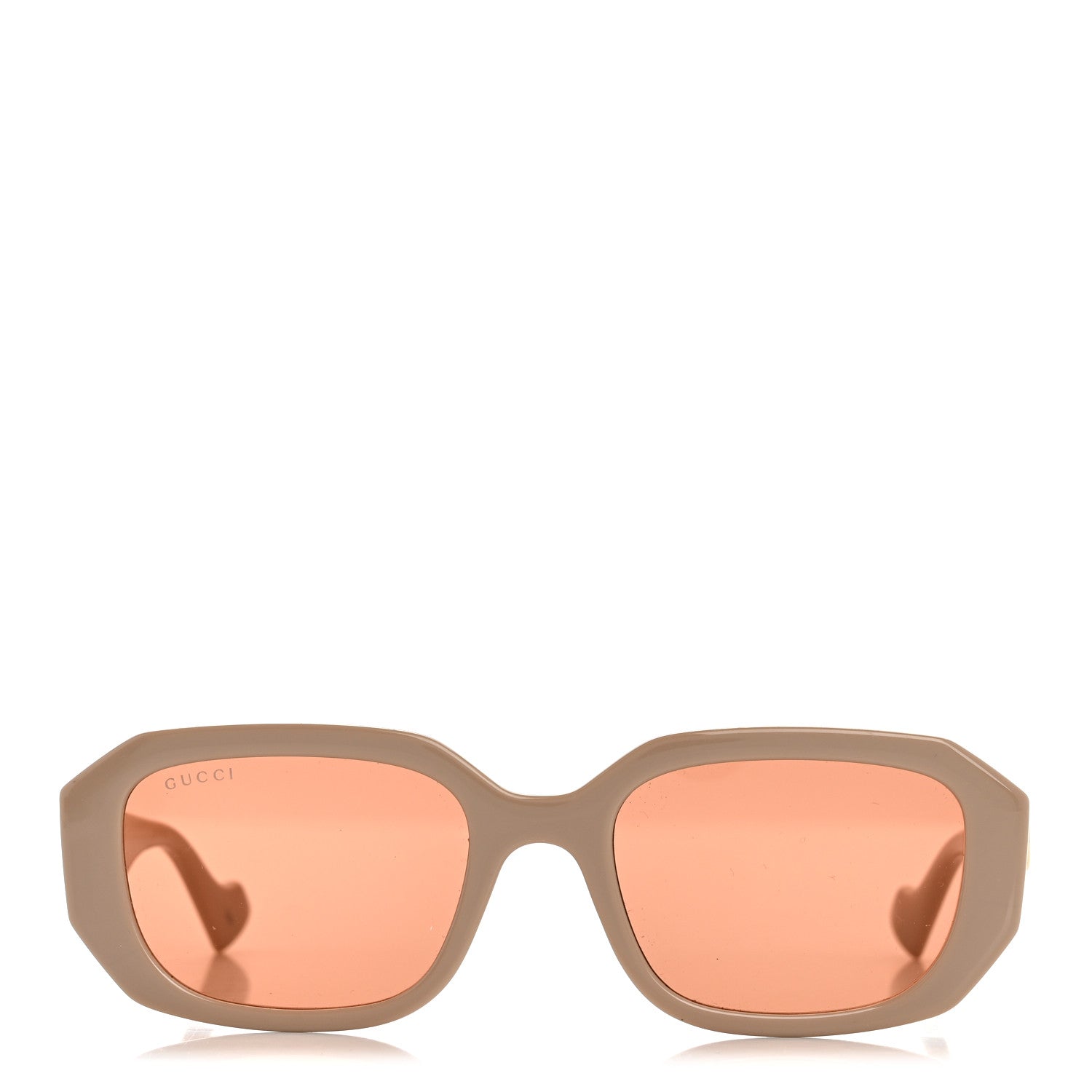 Gucci Rectangle Sunglasses — Beige GG1535S