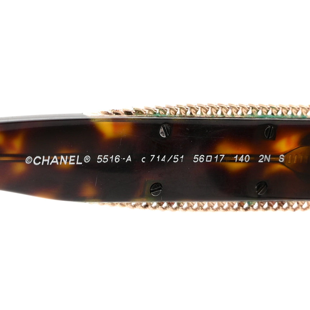 Chanel Square Sunglasses — Tortoise 5516-A
