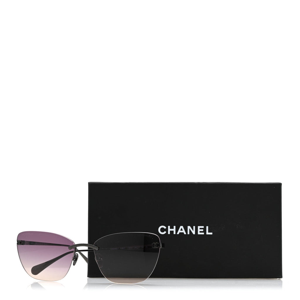 Chanel Cat-Eye Sunglasses — Black 4286-T