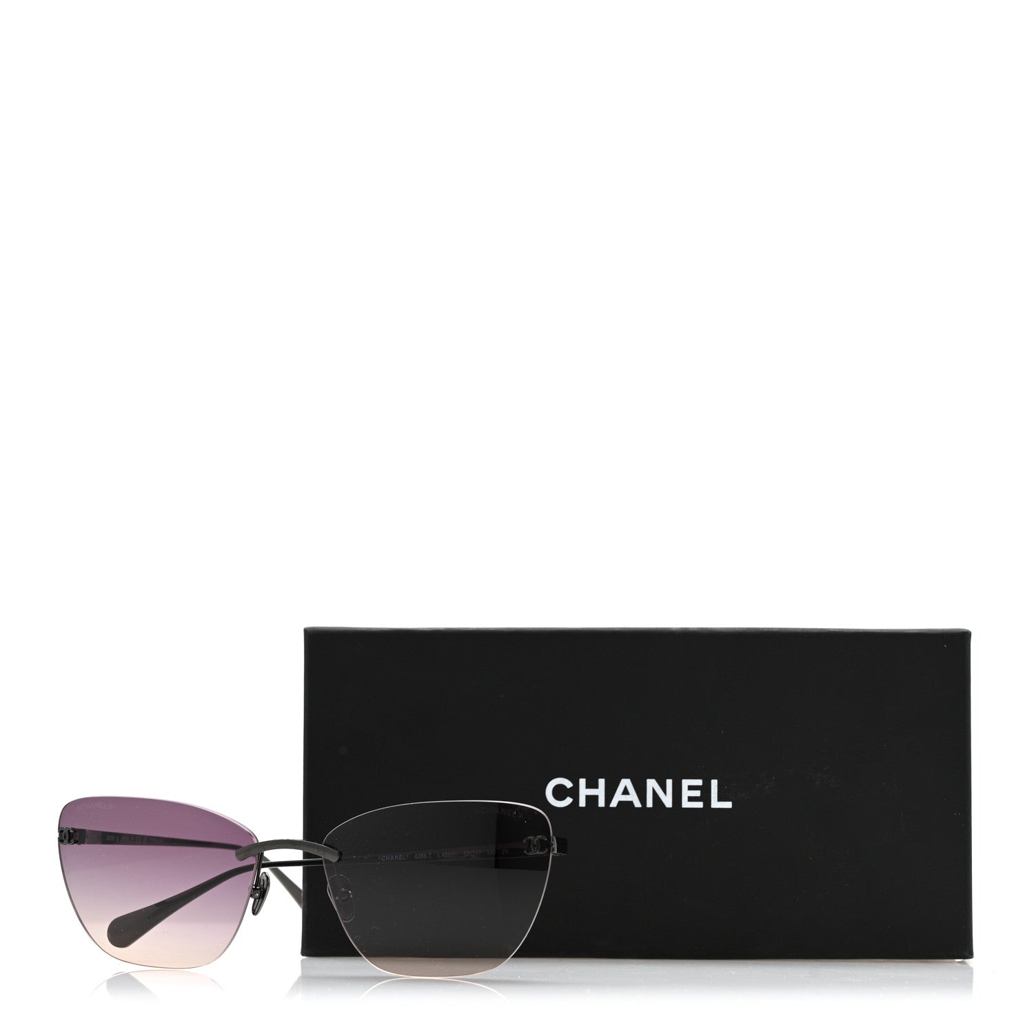 Chanel Cat-Eye Sunglasses — Black 4286-T