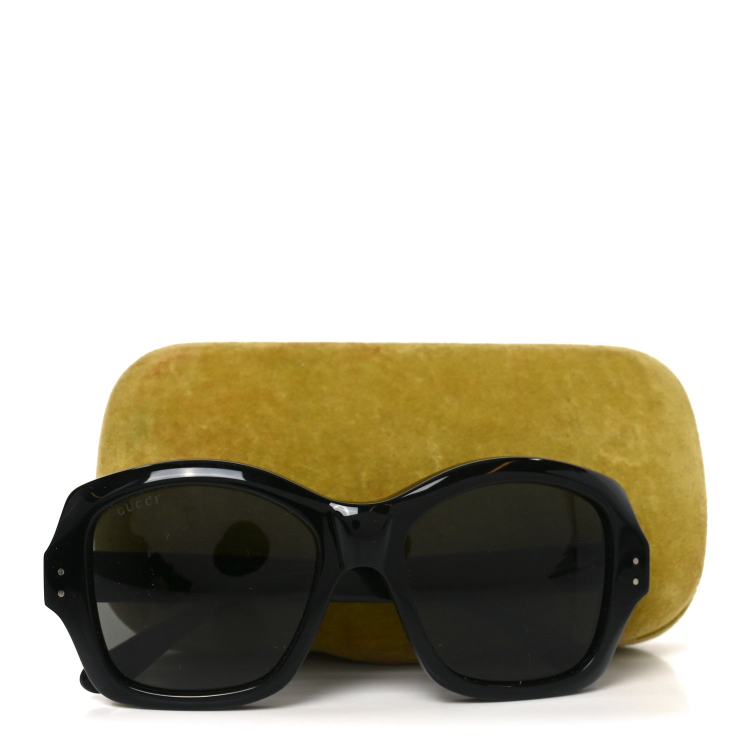 Gucci Rectangle Sunglasses — Black GG0624S