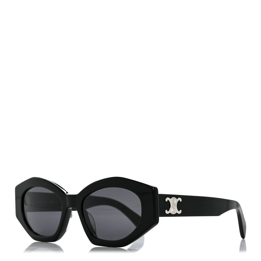 Celine Oval Sunglasses — Black