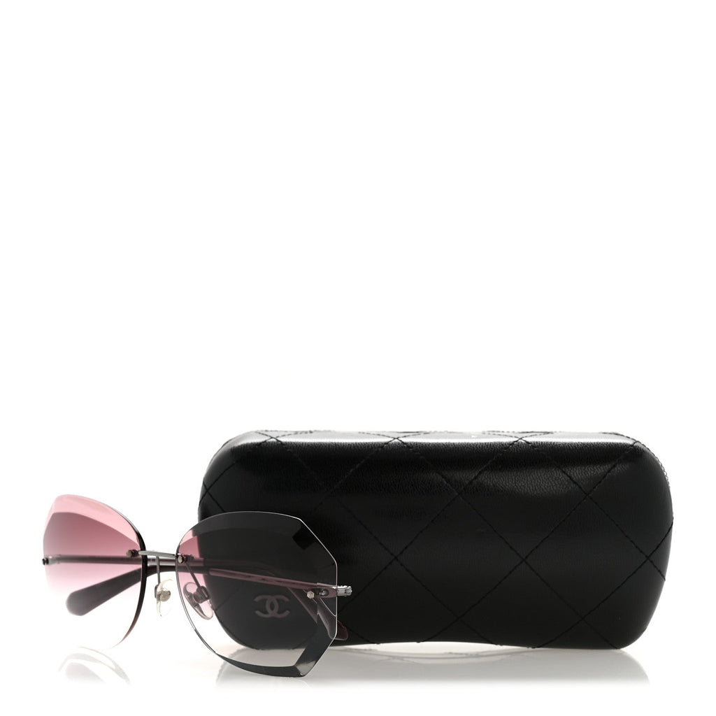 Chanel Round Sunglasses — Pink