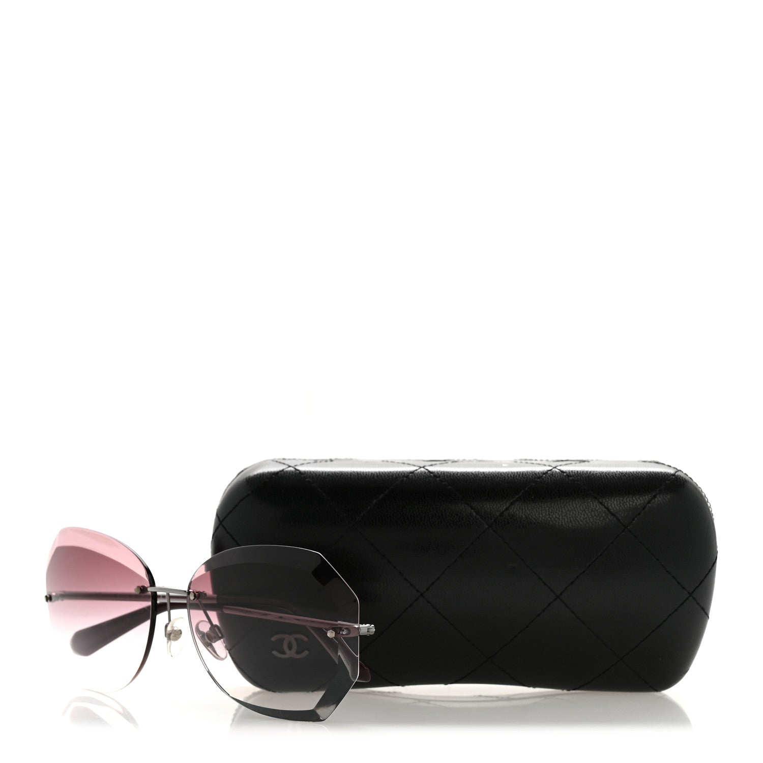 Chanel Round Sunglasses — Pink