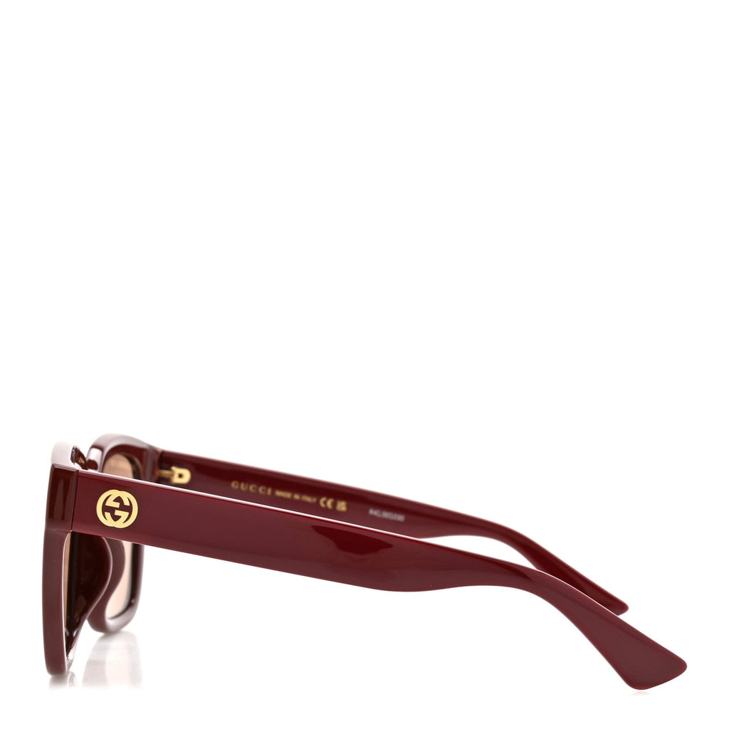 Gucci Square Sunglasses — Red