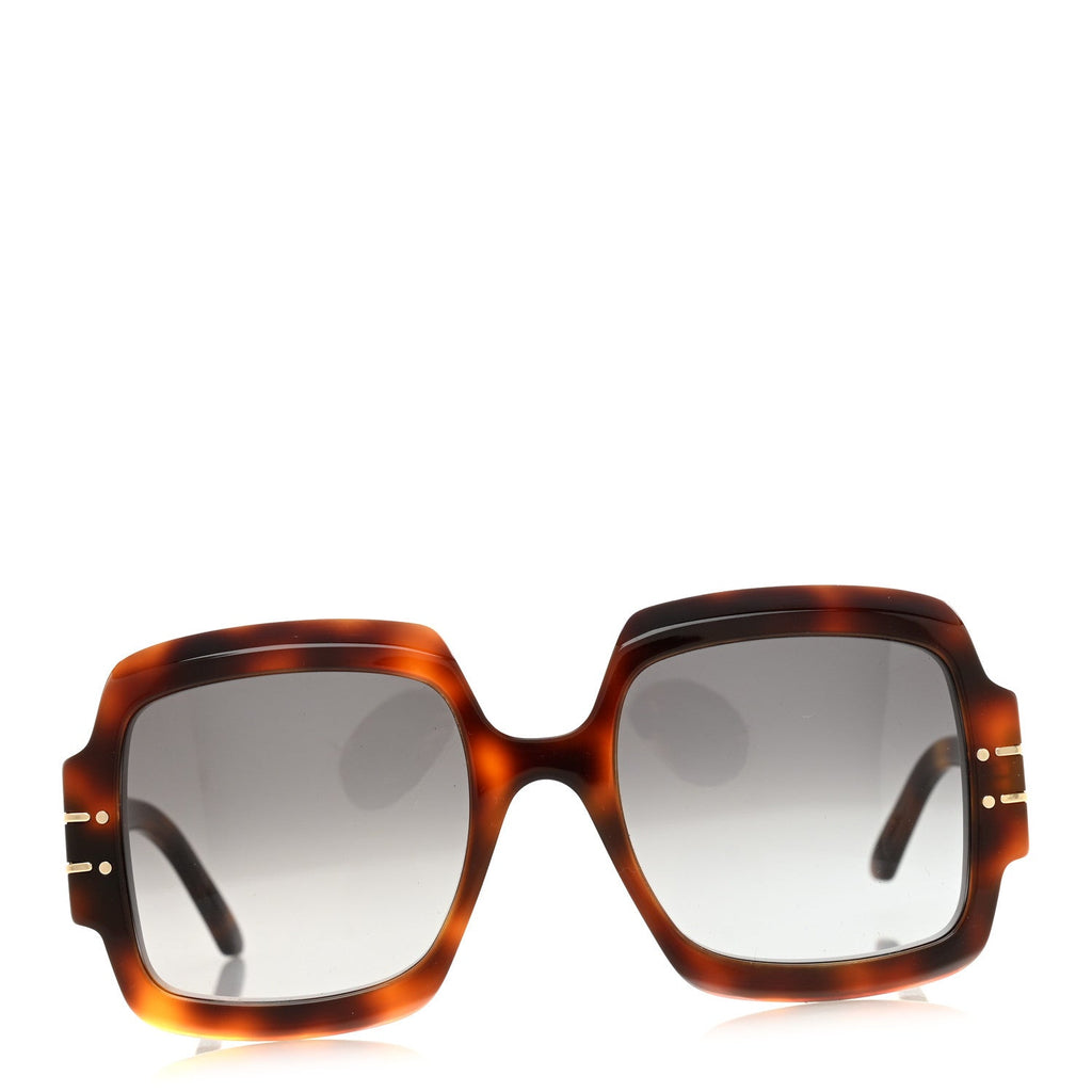 Dior Square Sunglasses — Tortoise