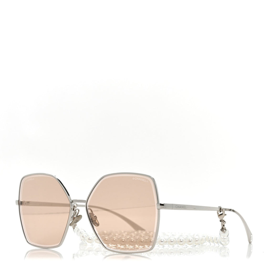 Chanel Butterfly Sunglasses — Silver