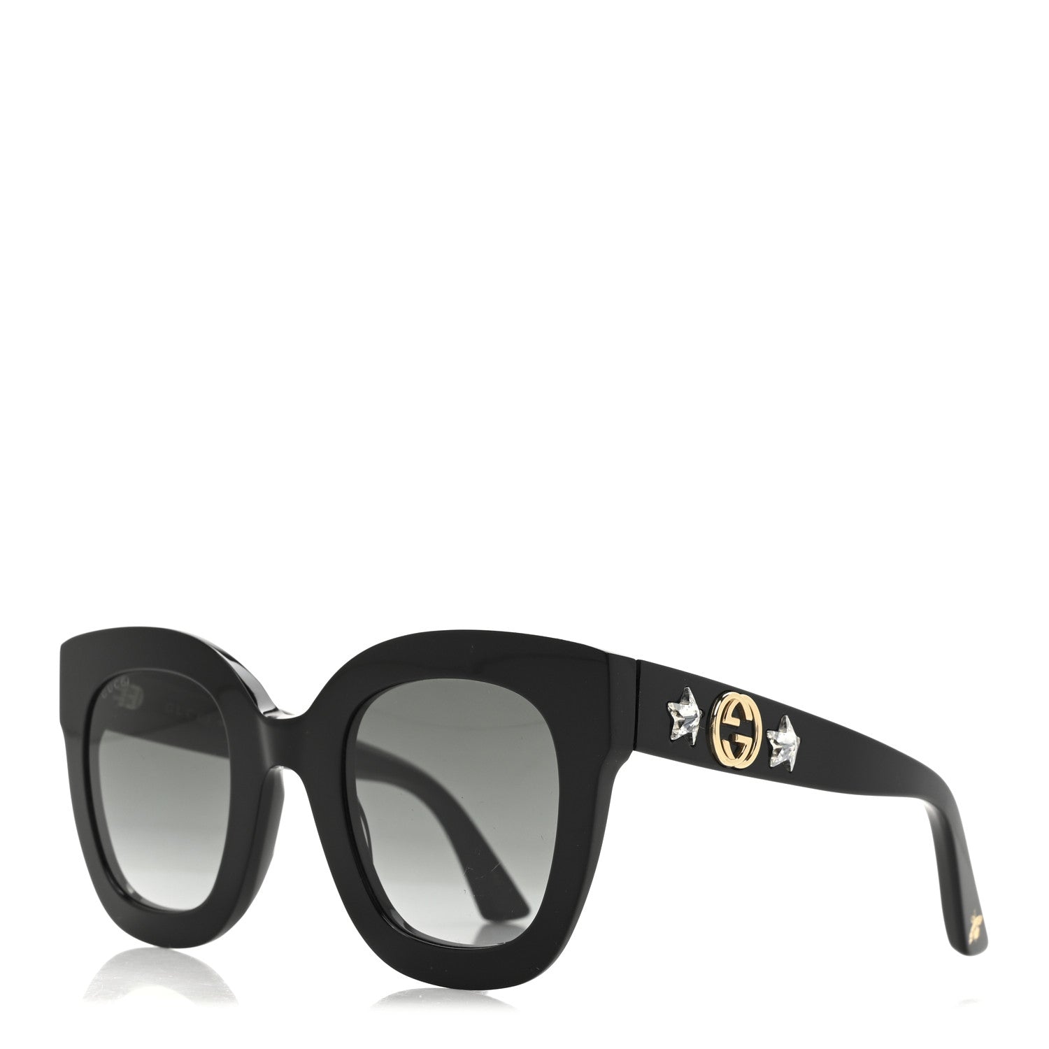 Gucci Round Sunglasses — Crystal GG0208S