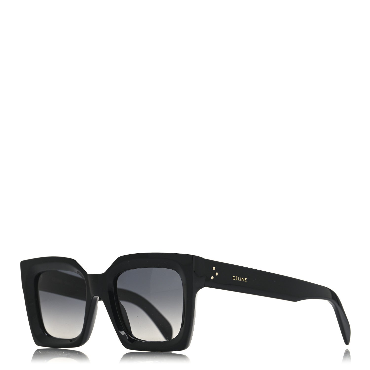 Celine Square Sunglasses — Black
