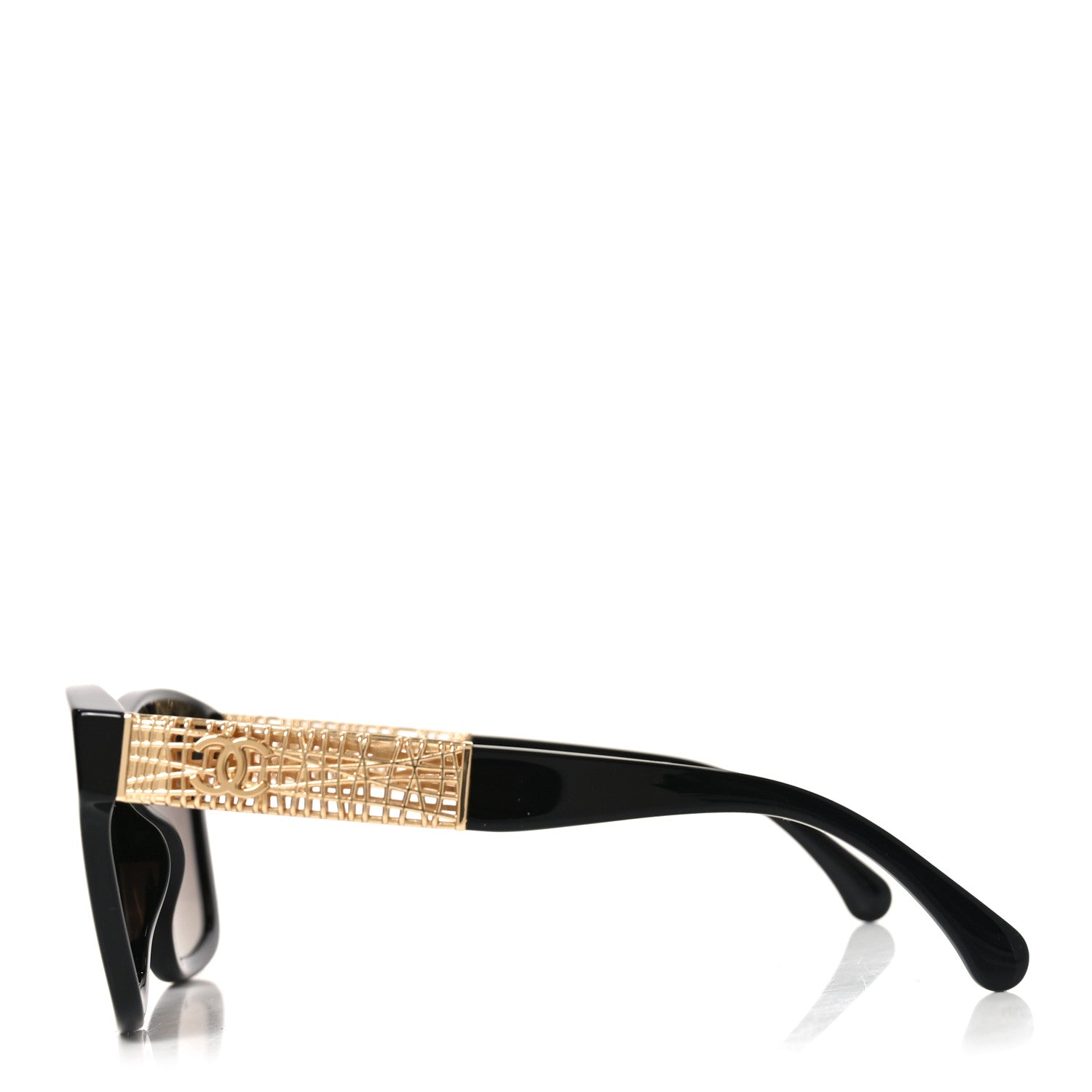 Chanel Square Sunglasses — Black 5533-A