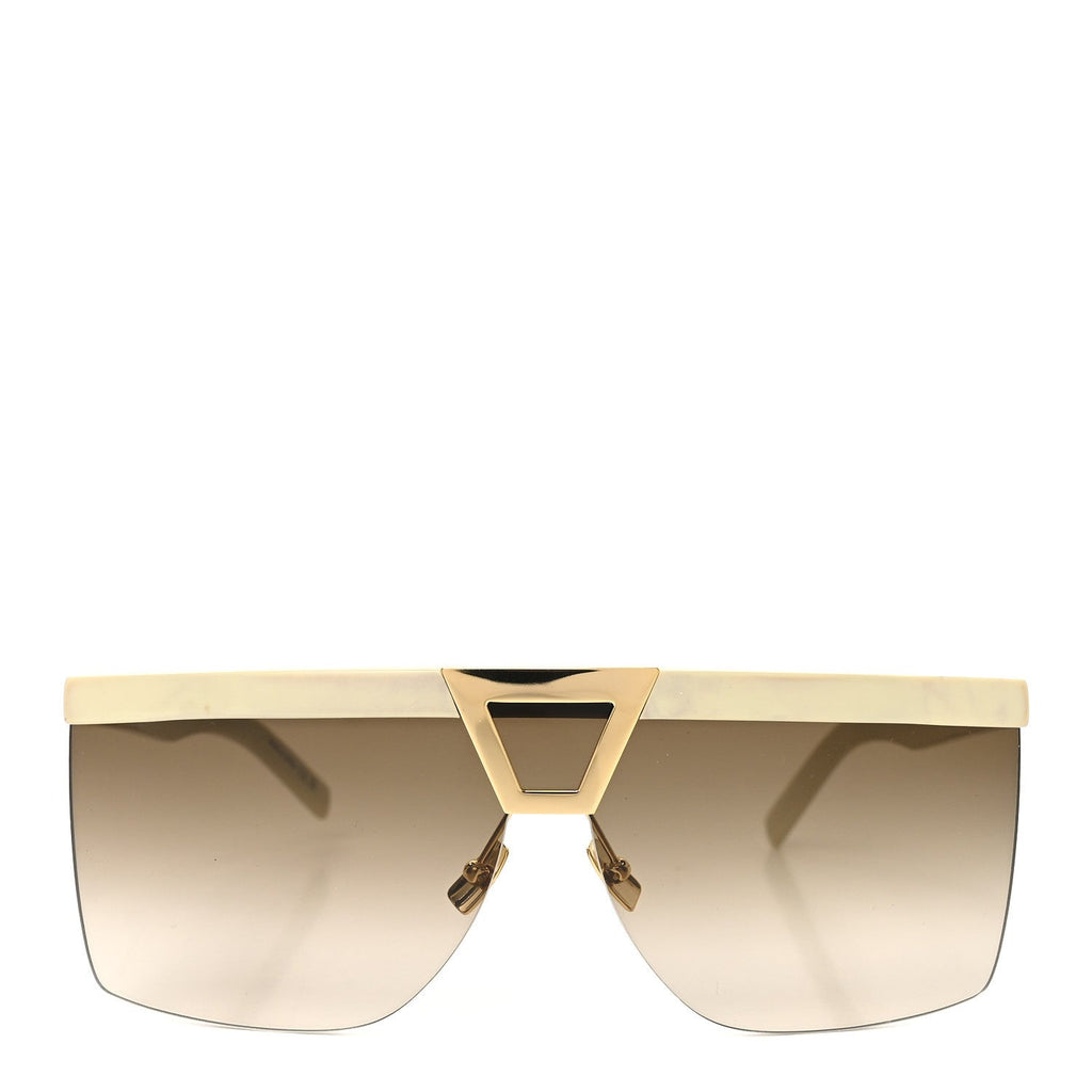 Saint Laurent Mask Sunglasses — White SL 537