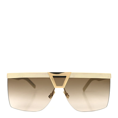 Saint Laurent Mask Sunglasses — White SL 537