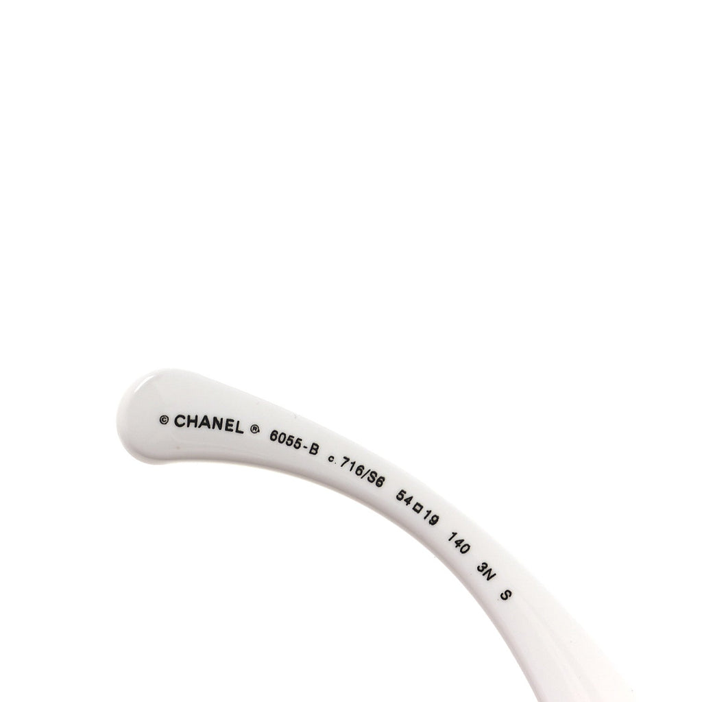 Chanel Square Sunglasses — White 6055-B