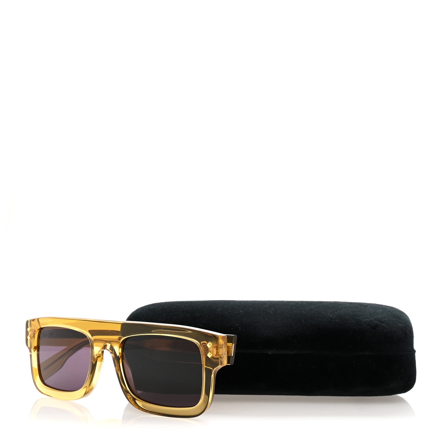 Gucci Square Sunglasses — Yellow GG1085S