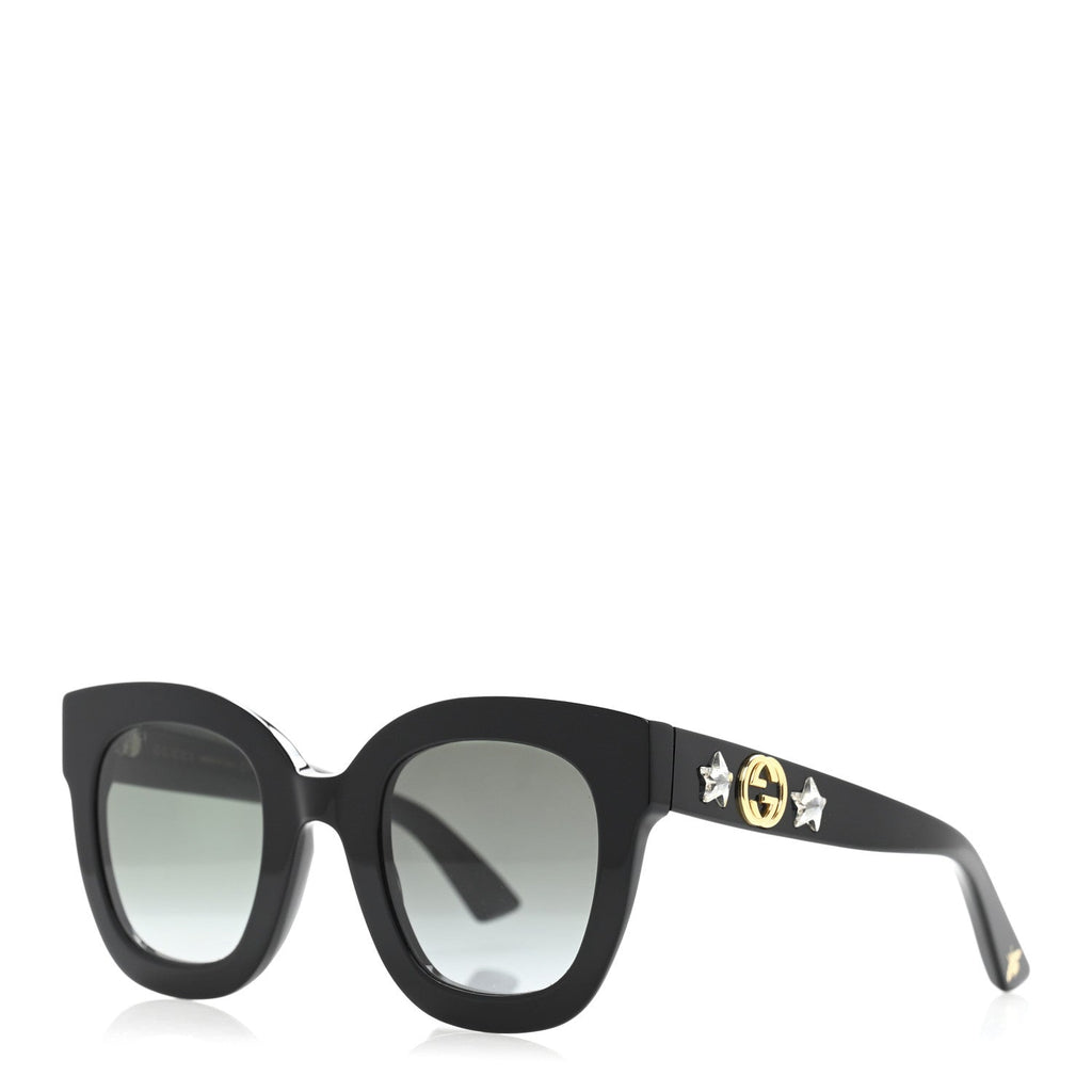 Gucci Round Sunglasses — Black GG0208S