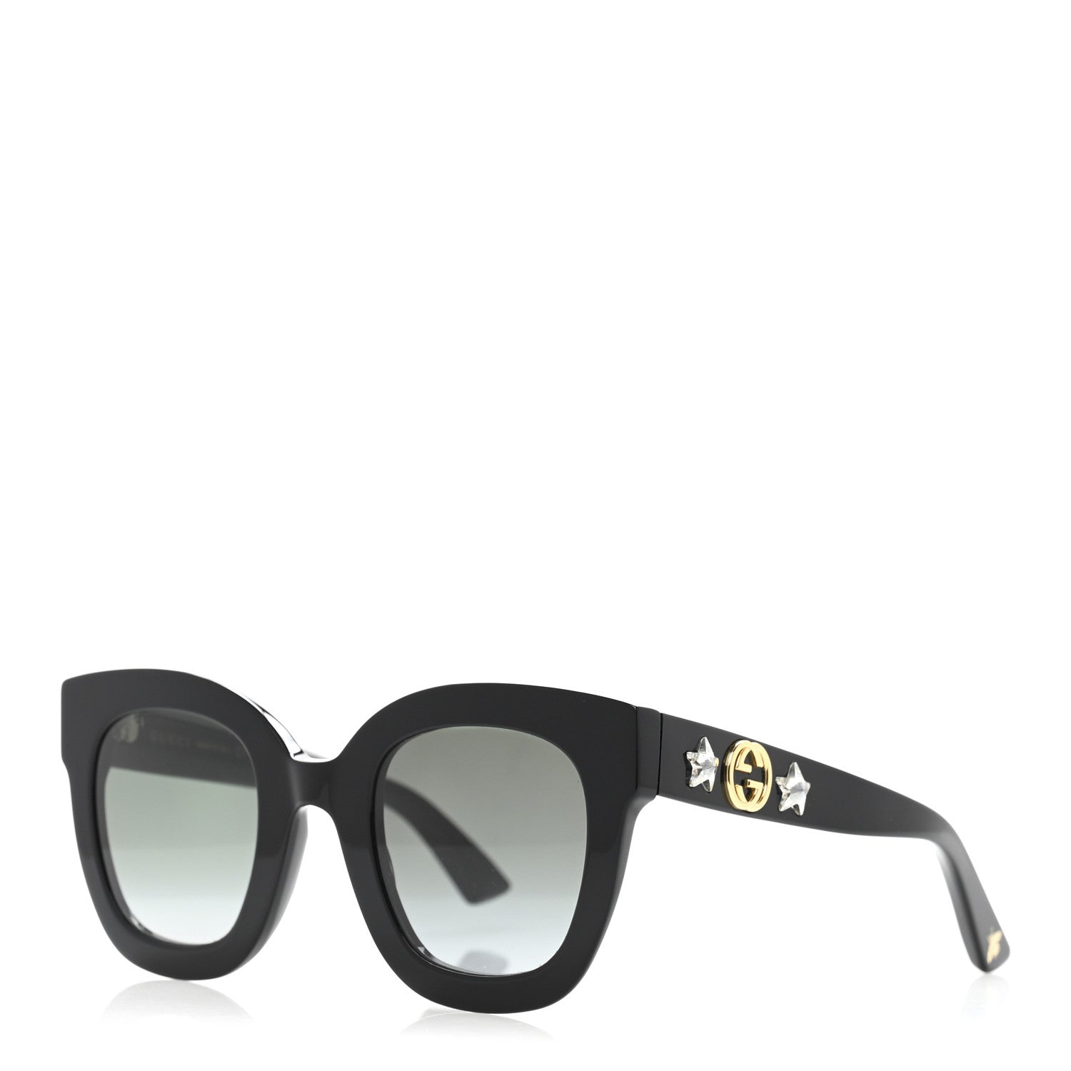 Gucci Round Sunglasses — Black GG0208S
