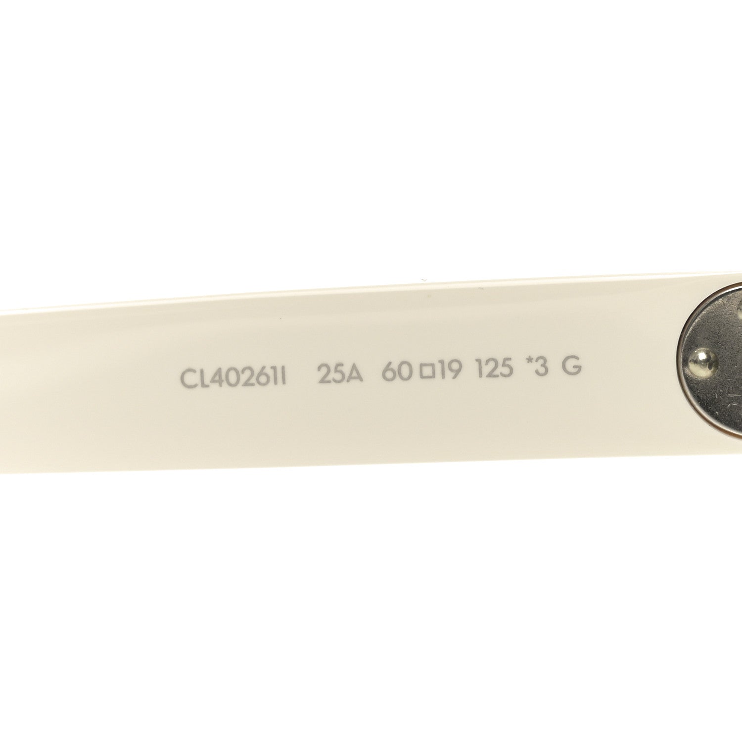 Celine Round Sunglasses — White