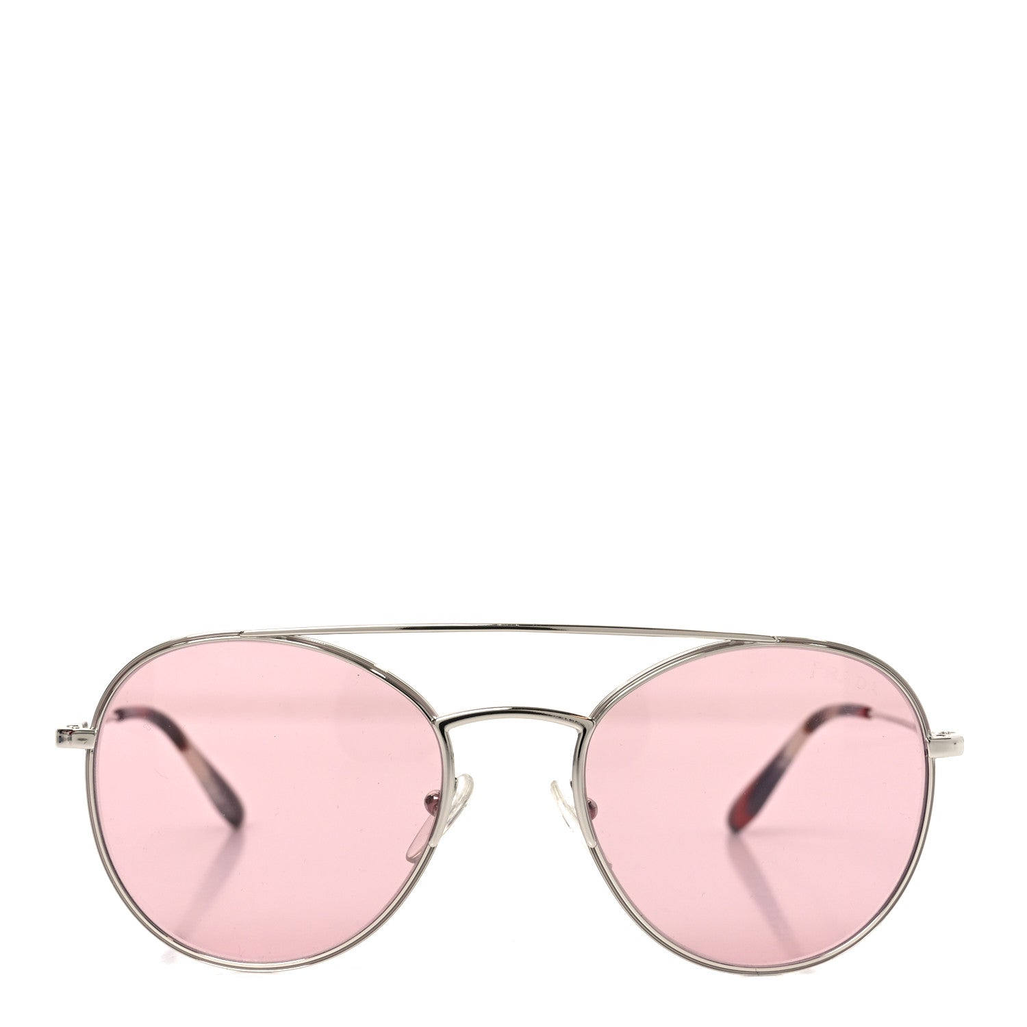 Prada Round Sunglasses — Silver
