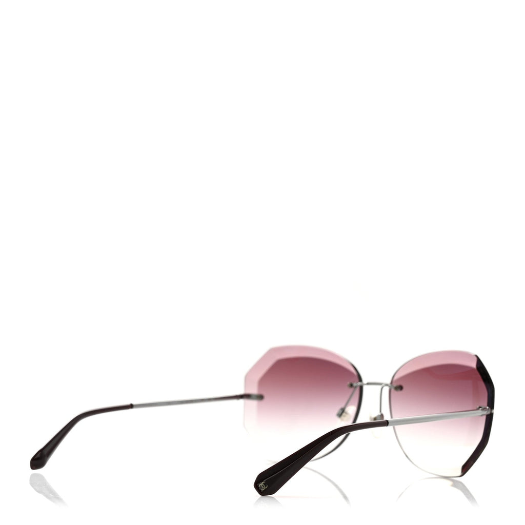 Chanel Round Sunglasses — Pink