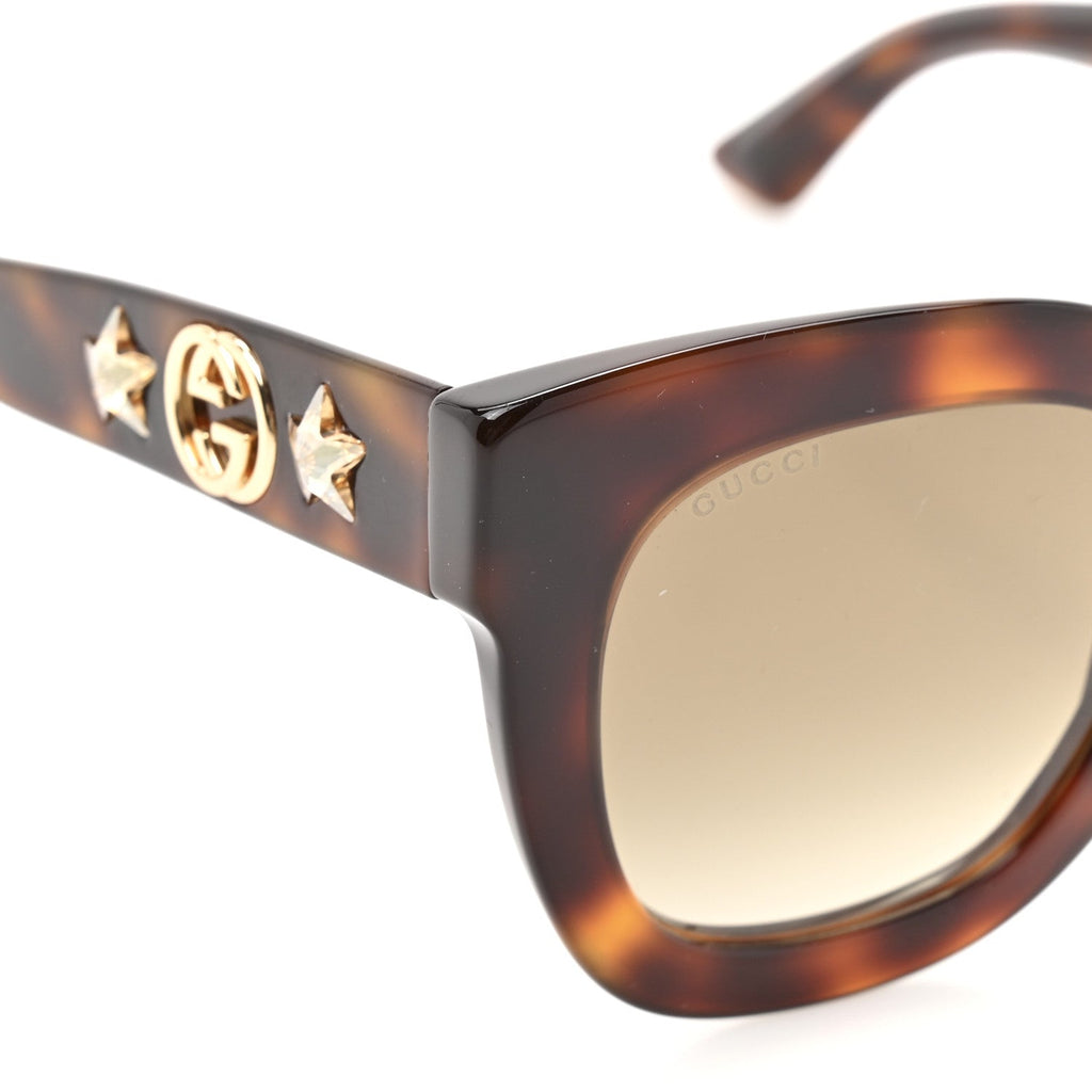 Gucci Round Sunglasses — Tortoise GG0208S