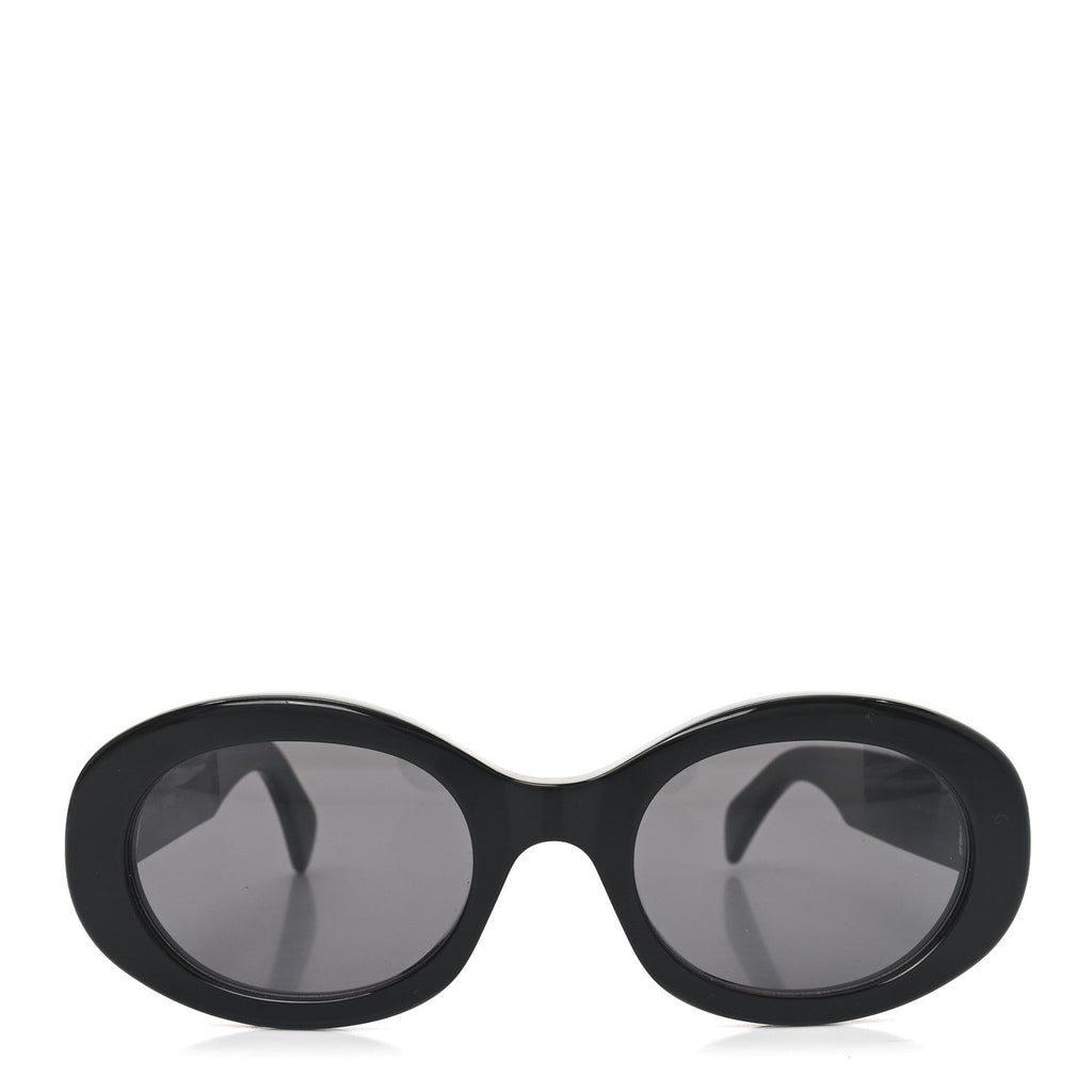 Celine Oval Sunglasses — Black