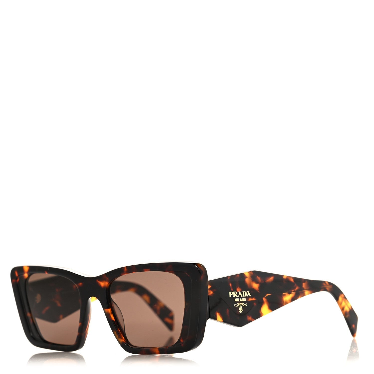 Prada Square Sunglasses — Havana SPR 08Y