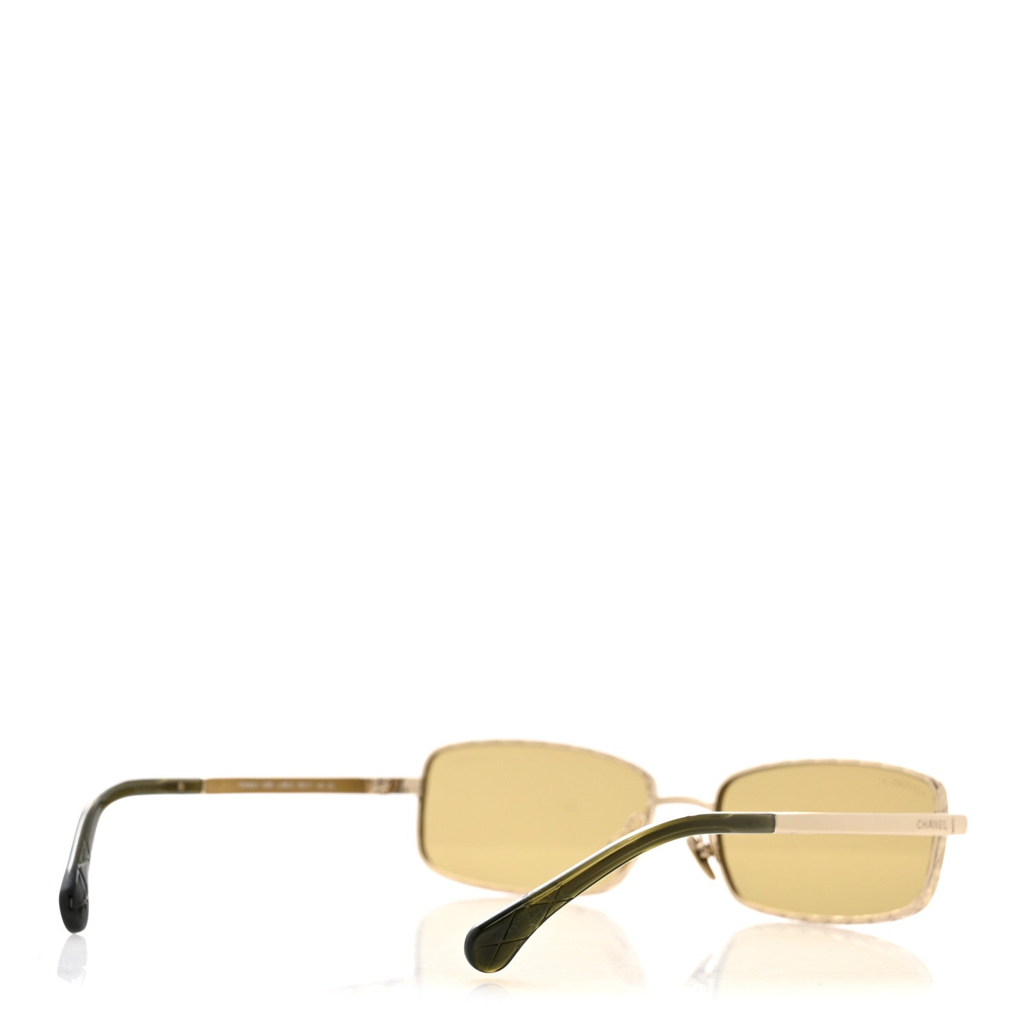 Chanel Rectangle Sunglasses — Green