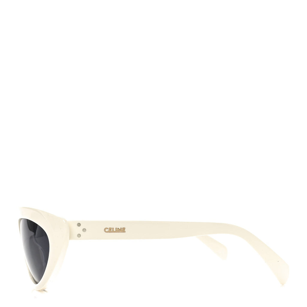Celine Round Sunglasses — White
