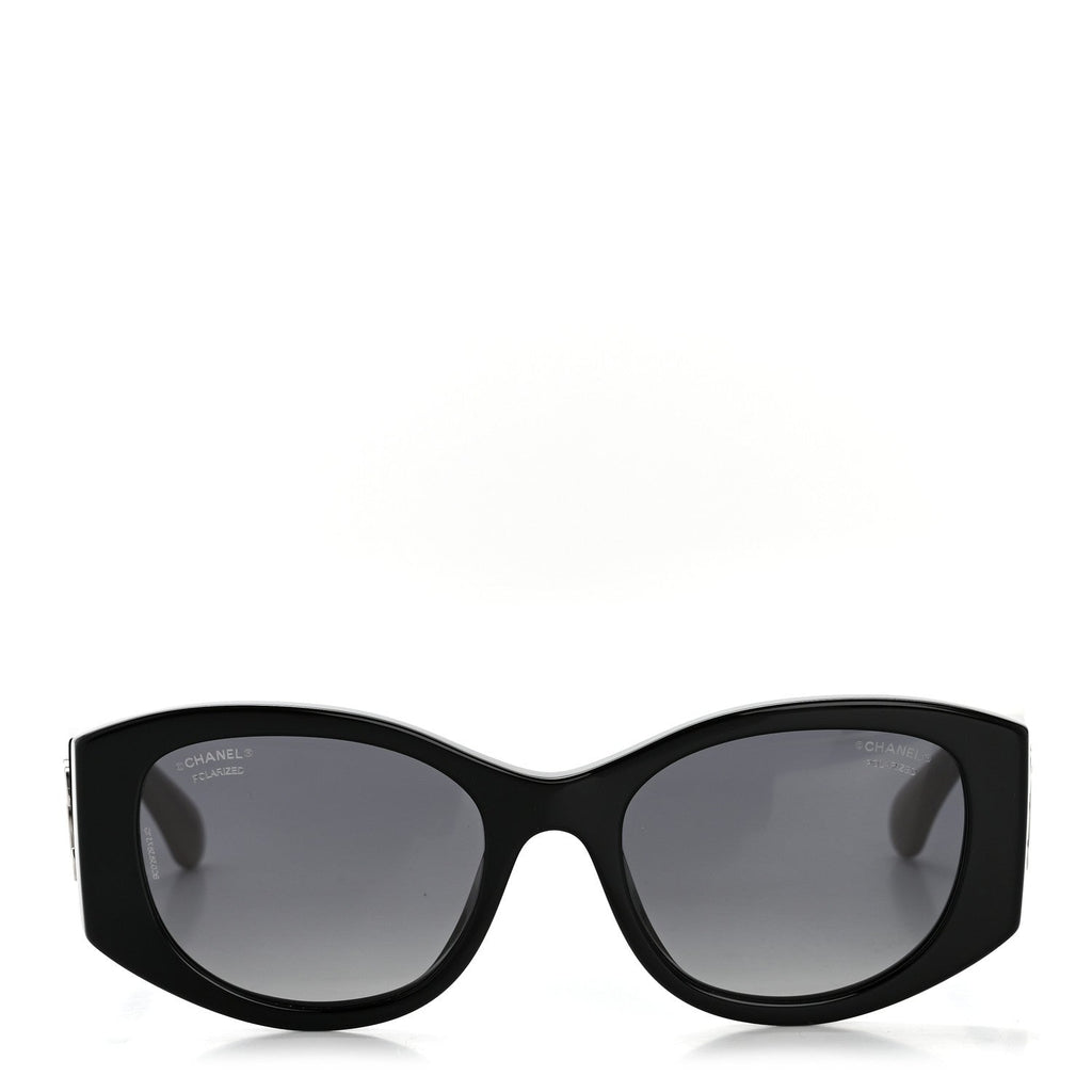 Chanel Oval Sunglasses — Black 5524-A