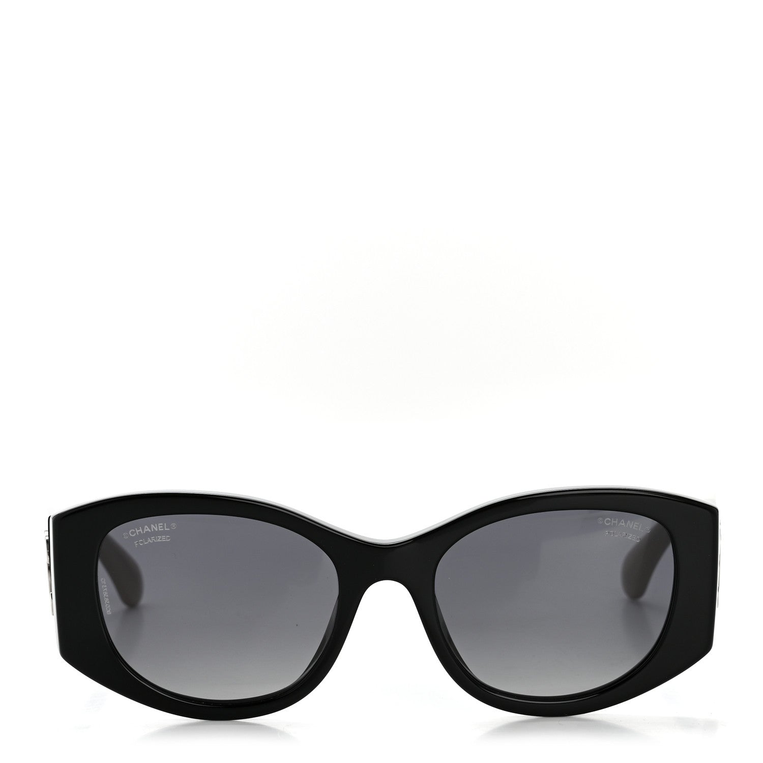 Chanel Oval Sunglasses — Black 5524-A