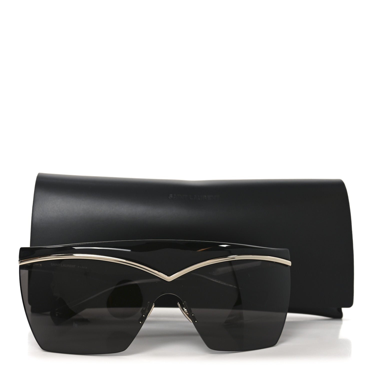 Saint Laurent Square Sunglasses — Black SL 614