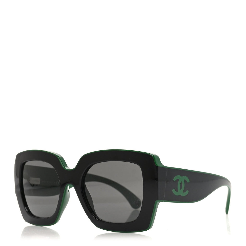Chanel Square Sunglasses — Black