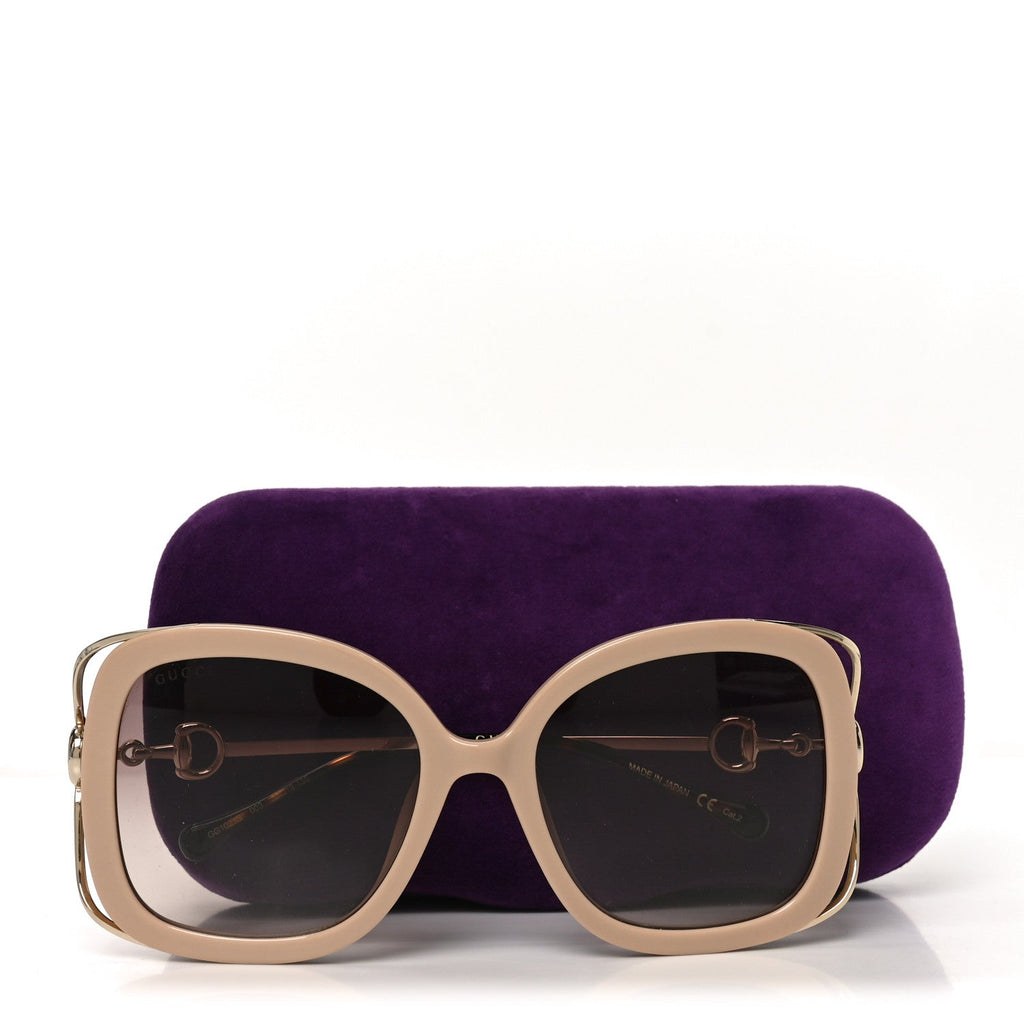 Gucci Square Sunglasses — Tortoise GG1021S